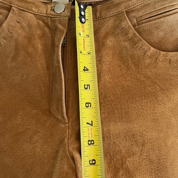 Cali Cali 100% Leather Pants. 28W 30L Cowboy Country Rodeo Summer Vibes - Picture 9 of 16